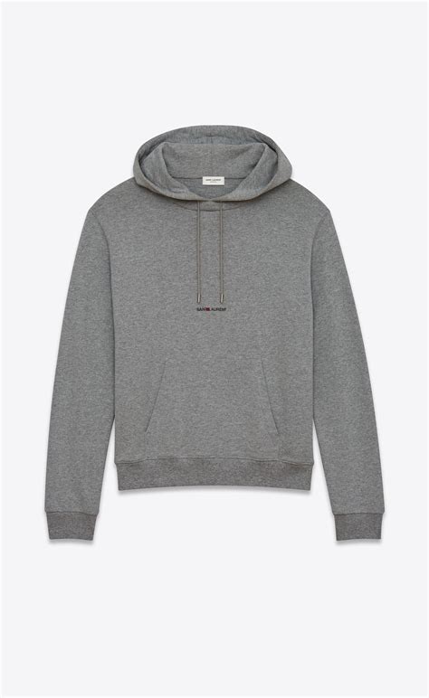 yves saint laurent top grey|yves Saint Laurent hoodies sweatshirts.